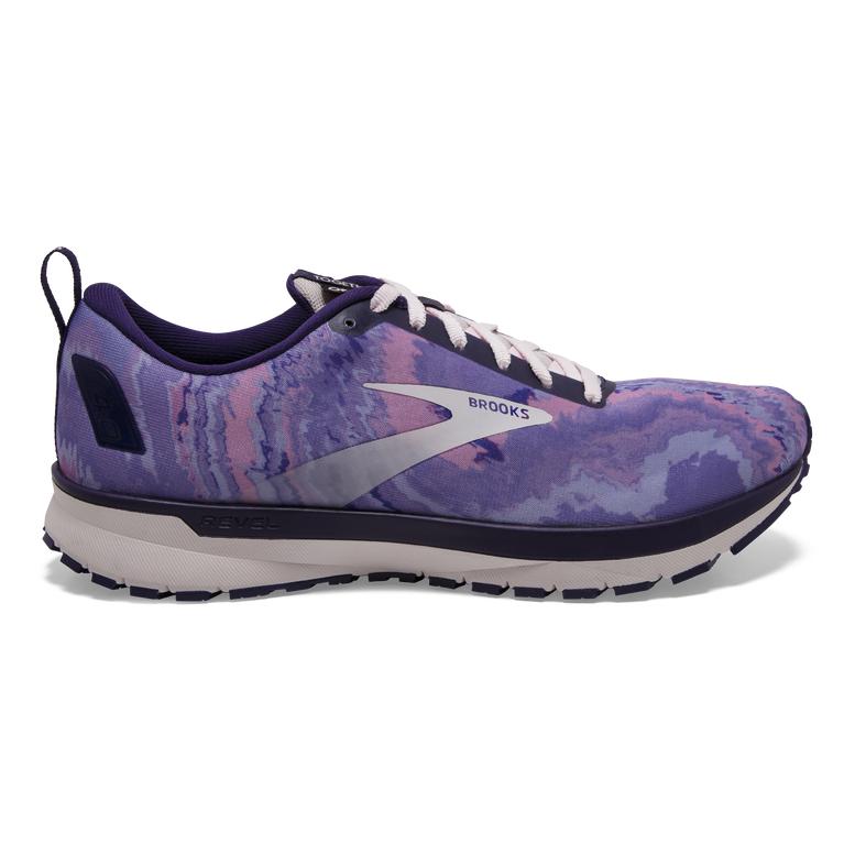 Brooks REVEL 4 Road Running Shoes Womens Canada - Orchid/Purple/Black (FYL120569)